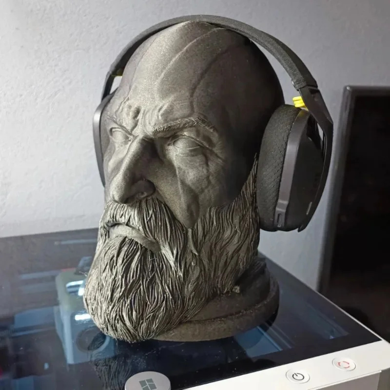 Headphone Stand Desk - God Of War Kratos Statue Headphone