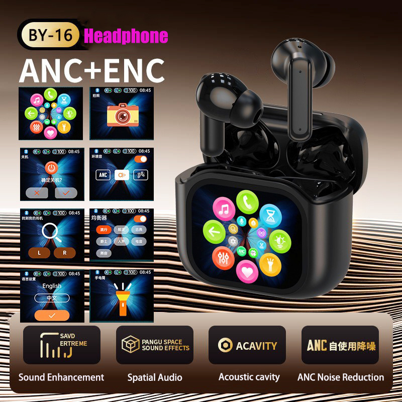 Bluetooth Headset On Ear - 2025 AI Translation Bluetooth Earphones With