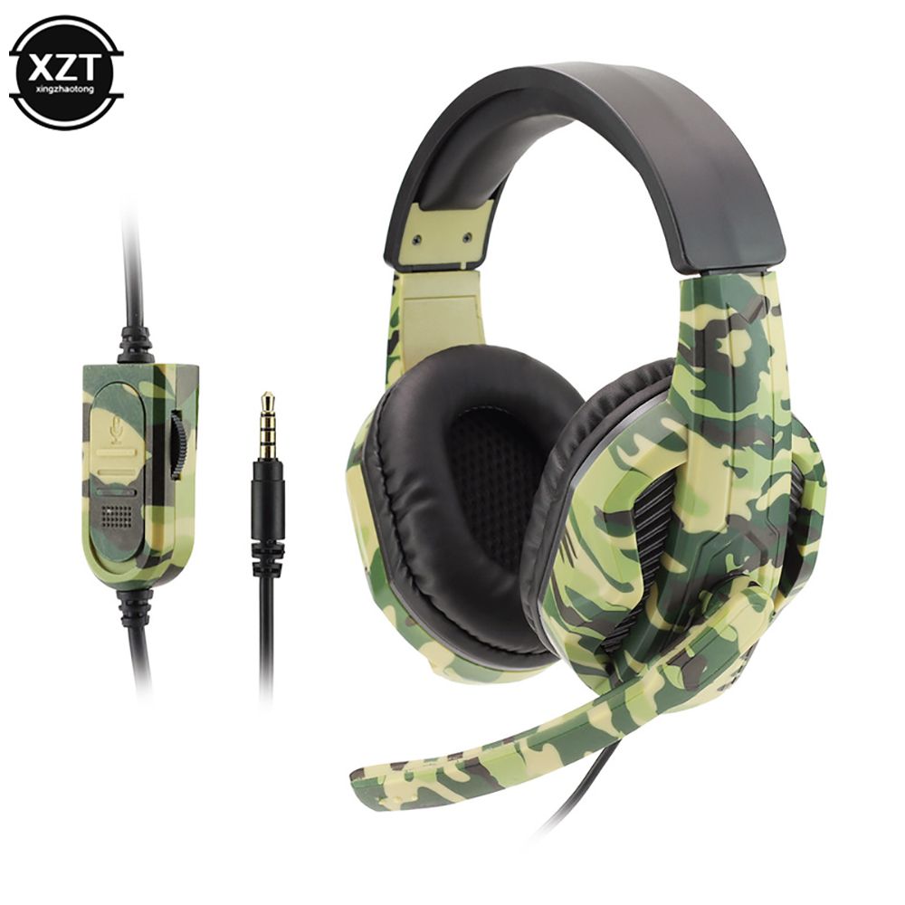 Gaming Headset Rgb - Camouflage Gaming Headset 3.5mm AUX Jack