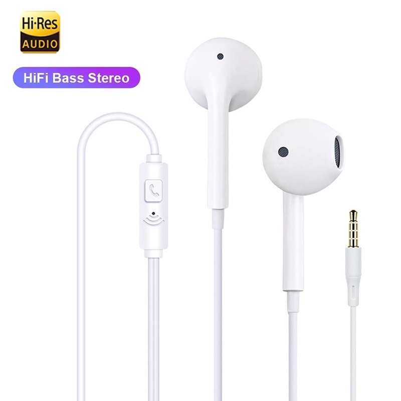 Wired Earphone Mic - Universal Earphone 3.5mm Jack Wired Headphones