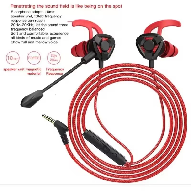 Headset Gamer Headphones Wired - Wired Earphone Mic reseña y precio