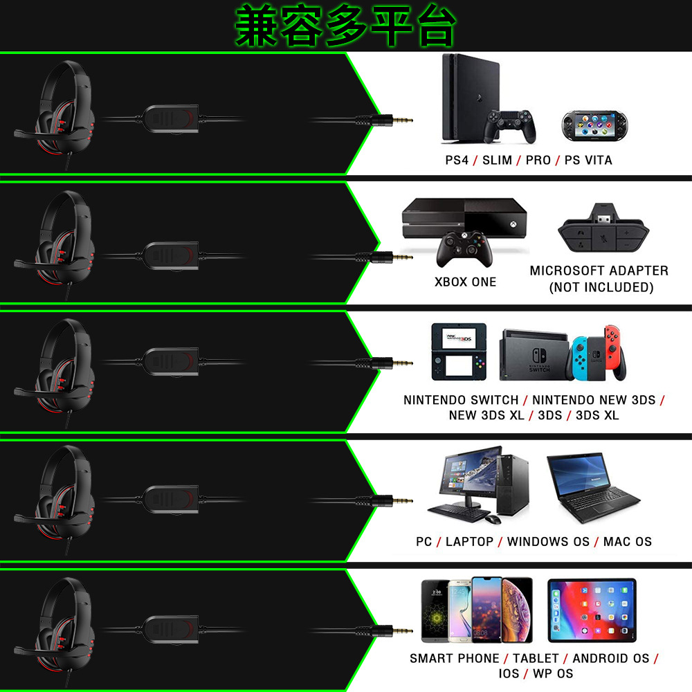 Headphones 3.5mm Wired Gaming  - Gaming Headset Rgb reseña y precio