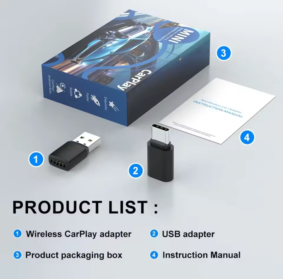 Smart Wireless CarPlay Android - Bluetooth Adapter Receiver reseña y precio