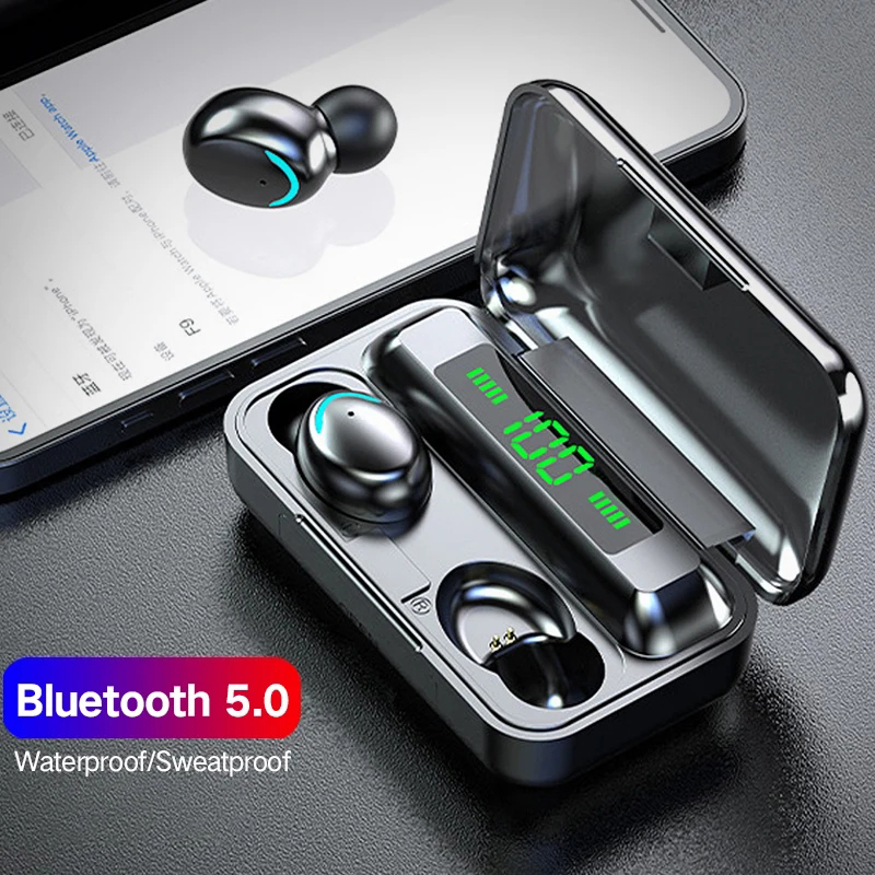 F9 Wireless Headphone TWS Blue - Wireless Earbuds Tws reseña y precio