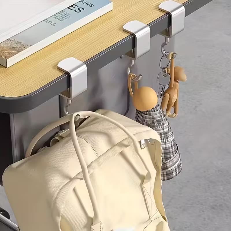4pcs Removable Desk Hooks: Bac - Headphone Stand Desk reseña y precio