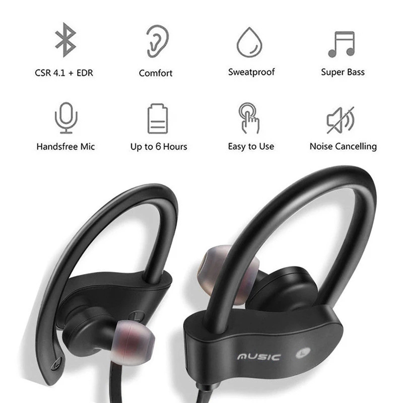 Sports Wireless Bluetooth Head - Sports Earphone Hook reseña y precio