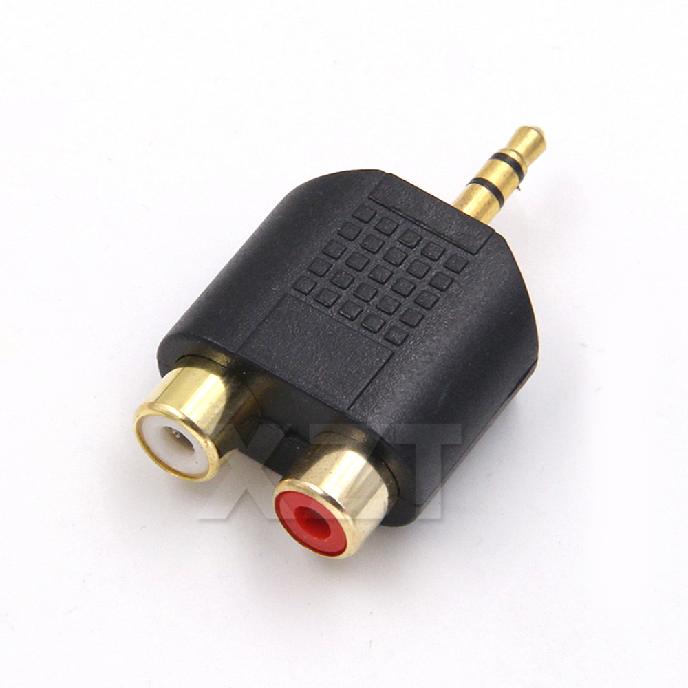 3.5mm Stereo Male To 2 RCA Fem - Earphone Splitter Jack reseña y precio