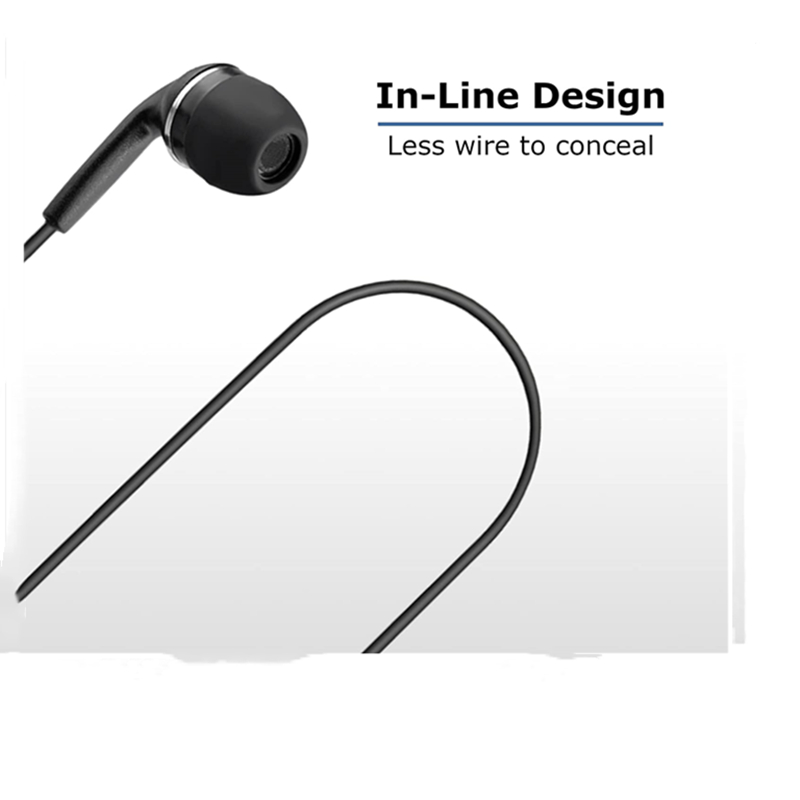 Rubber Earpiece and Mic Headse - Wired Earphone Mic reseña y precio