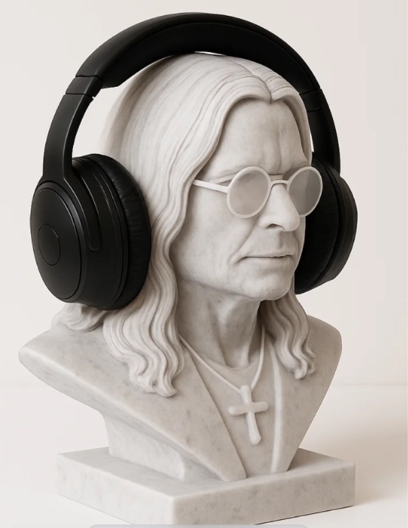 Heavy Metal Rock Legend Inspir - Headphone Stand Desk reseña y precio