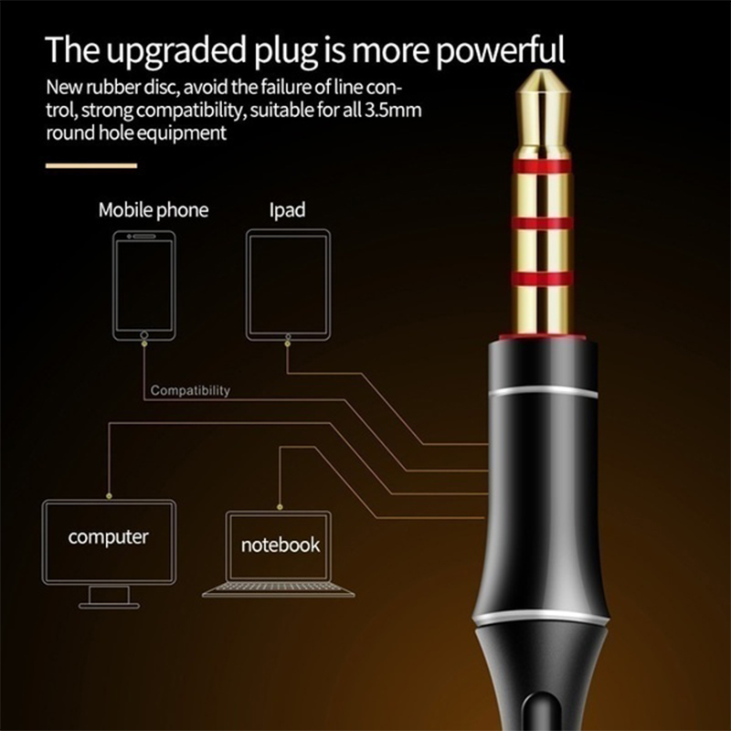 3.5mm Wired Headphones HD Micr - Wired Earphone Mic reseña y precio