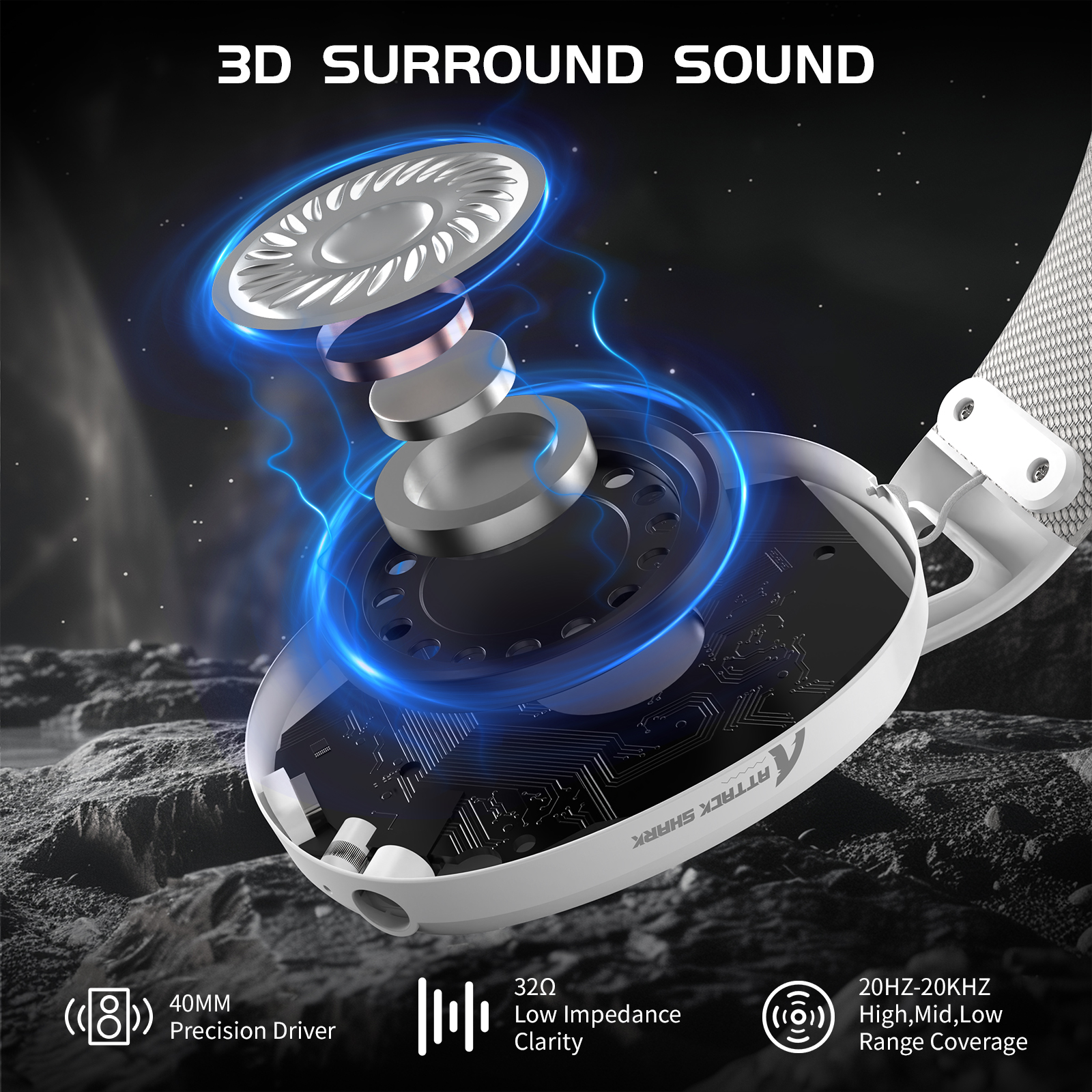 ATTACK SHARK L80 Ultra-Light T - Gaming Headset Rgb reseña y precio