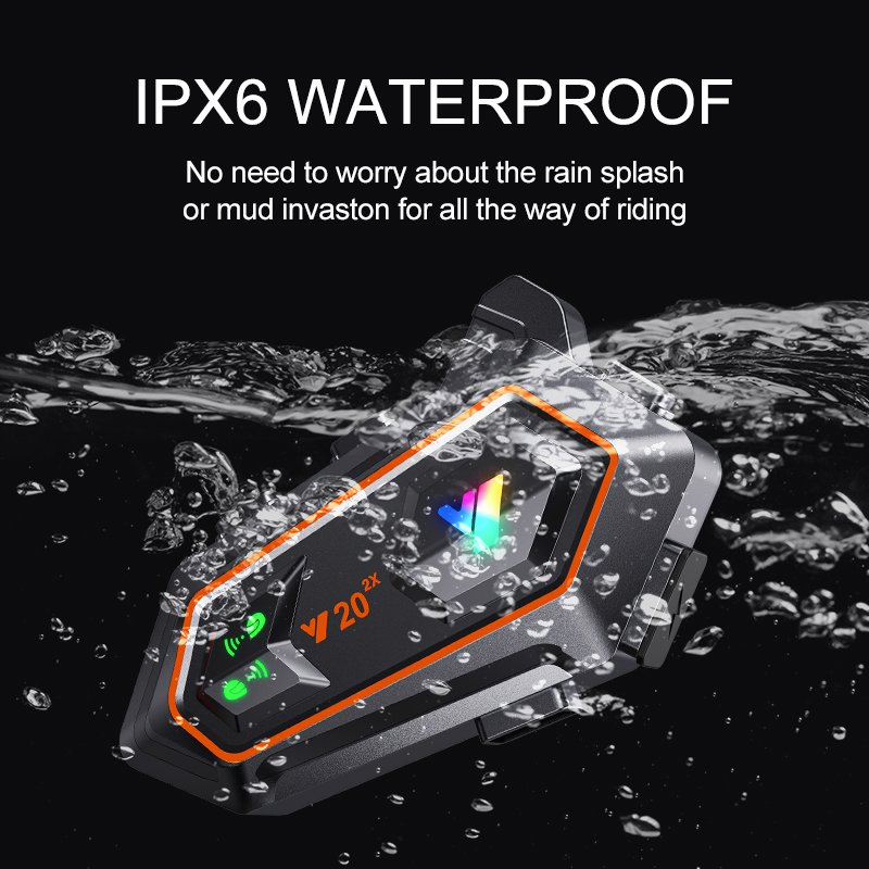 Y20 2X Motorcycle Helmet Inter - Bluetooth Headset On Ear reseña y precio