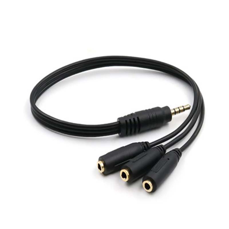 【C】3.5mm 3-Way Port Aux Audio  - Earphone Splitter Jack reseña y precio