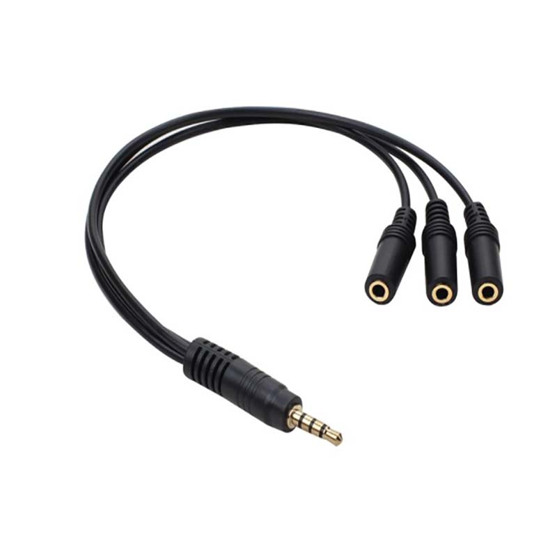 【C】3.5mm 3-Way Port Aux Audio  - Earphone Splitter Jack reseña y precio
