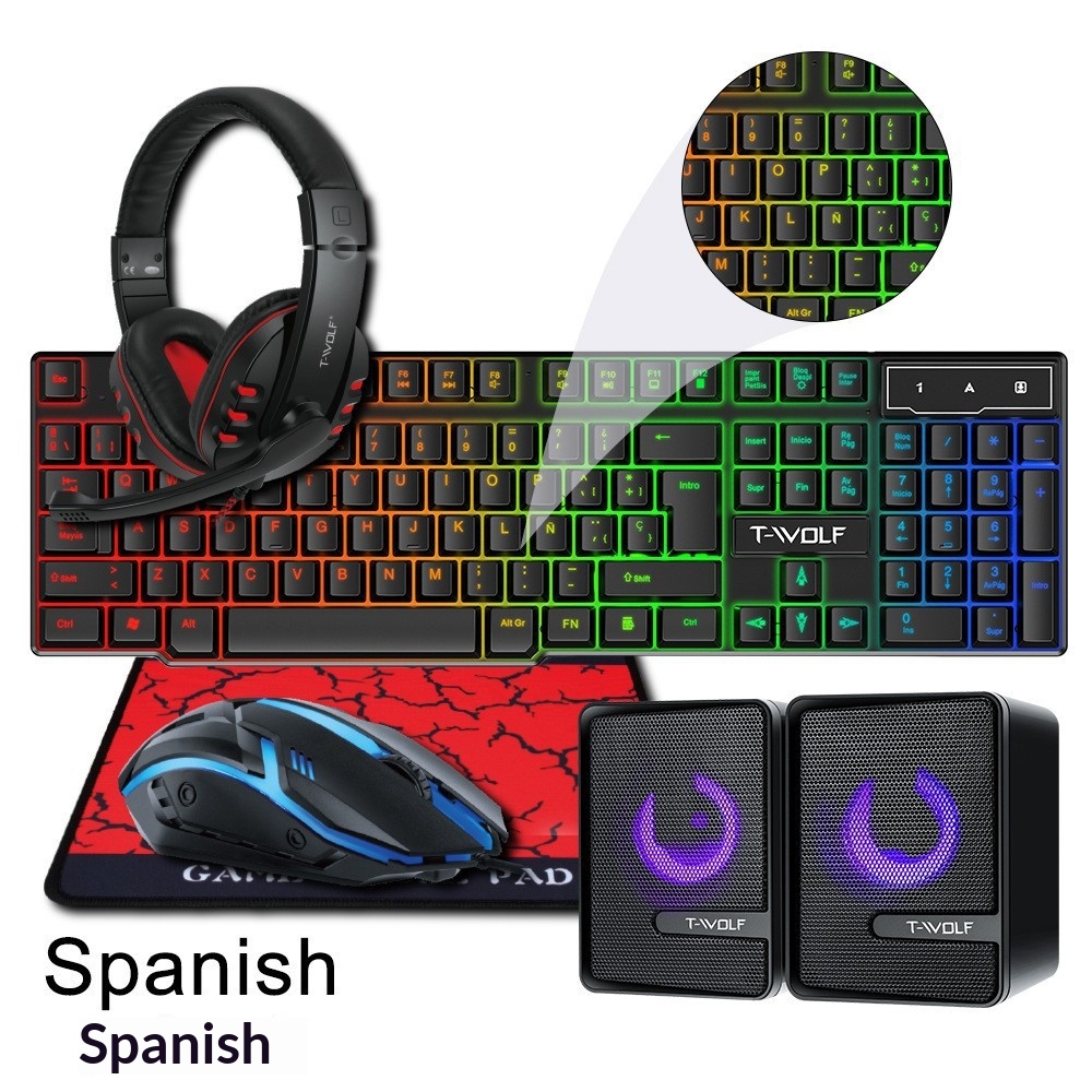 Spanish Russian Keyboard Layou - Gaming Headset Rgb reseña y precio