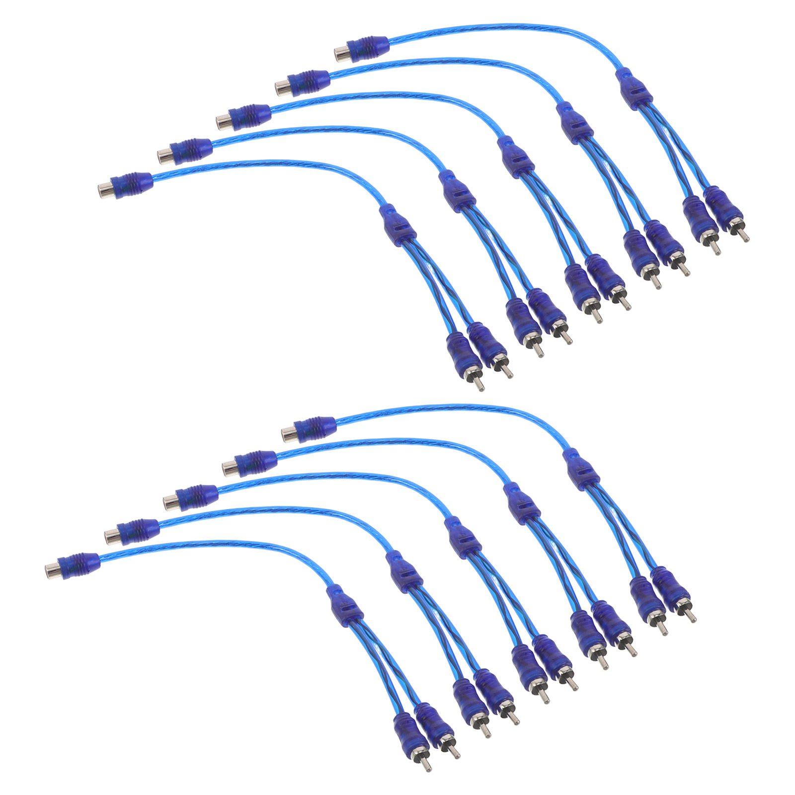 10Pcs Rca Splitter Cable 1 Mal - Audio Splitter Y reseña y precio