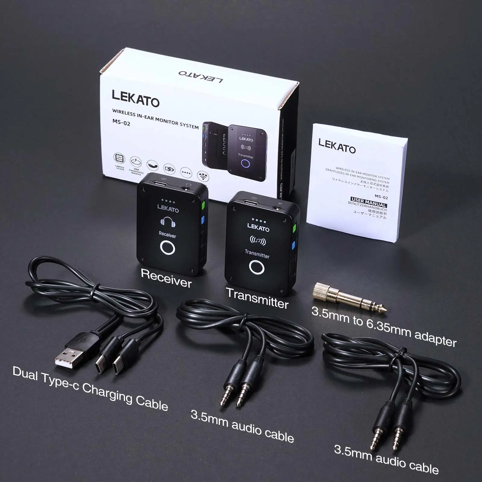 Lekato Ms-02 Wireless Iem Syst - In Ear Monitor Iem reseña y precio