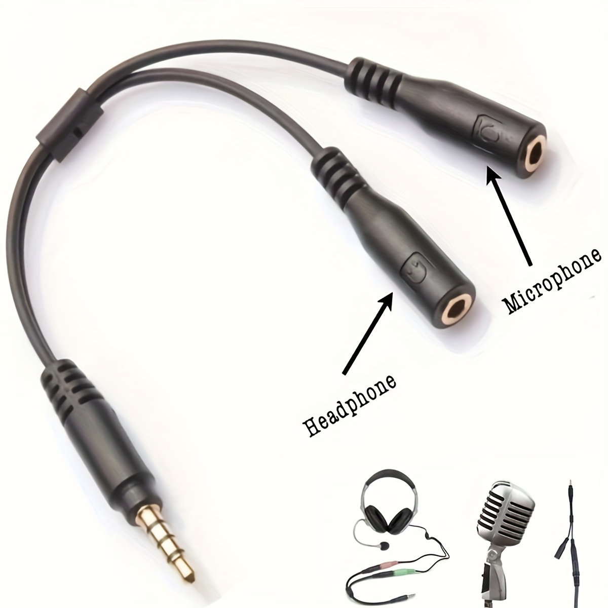 3.5mm Stereo Audio 1Male to 2  - Audio Splitter Y reseña y precio