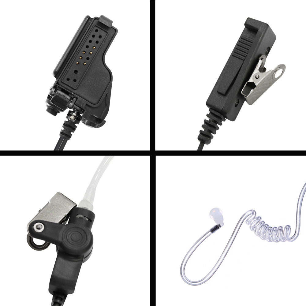 VBLL Walkie Talkie 2-wire Surv - Wired Earphone Mic reseña y precio