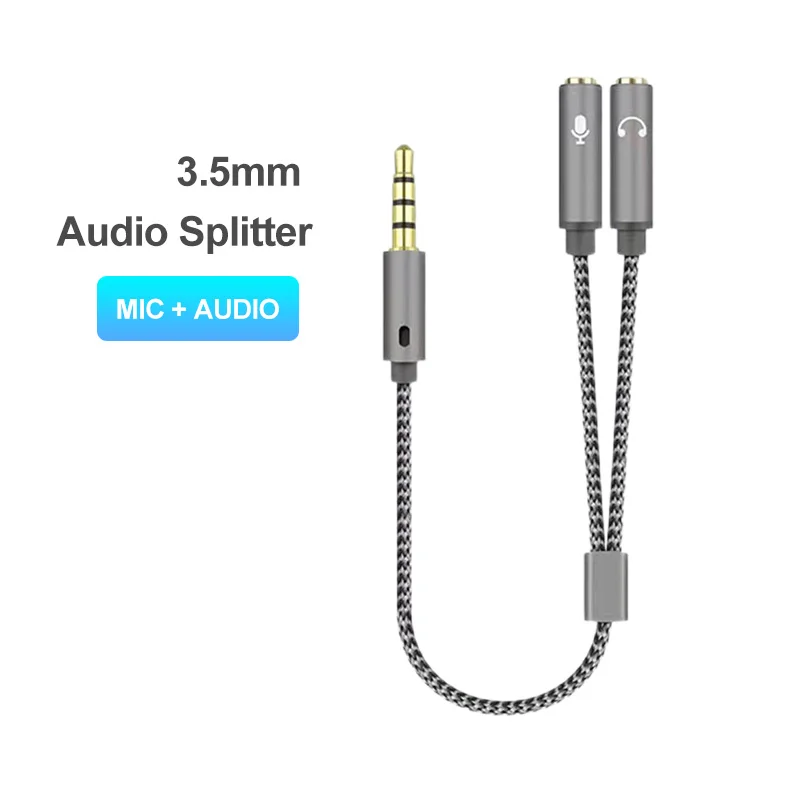 Headset splitter 3.5mm audio m - Earphone Splitter Jack reseña y precio