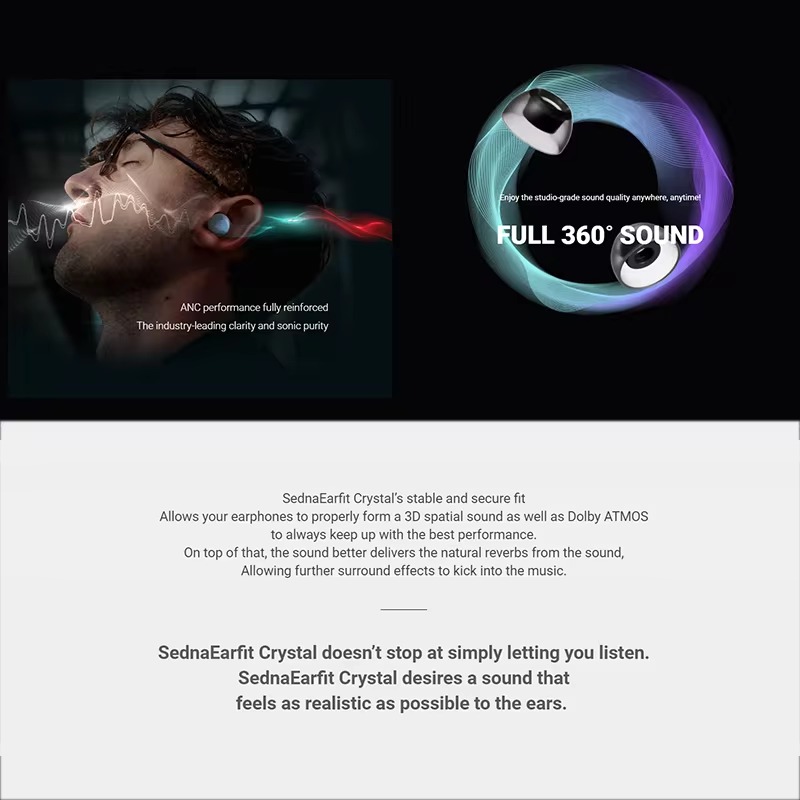 AZLA SednaEarfit Crystal Earti - Wireless Earbuds Tws reseña y precio