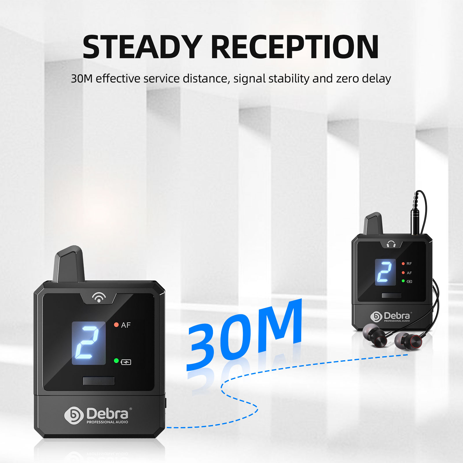 Debra UHF IEM Wireless In-Ear  - In Ear Monitor Iem reseña y precio