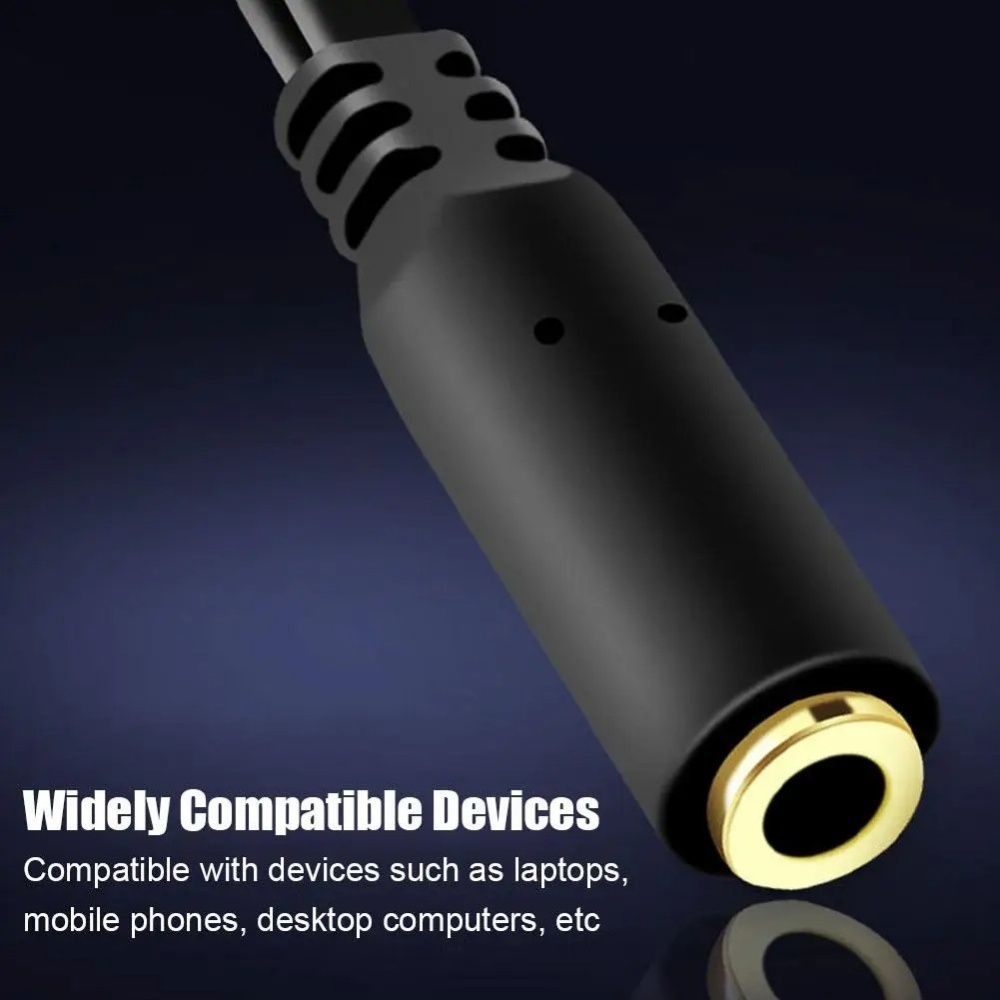 3.5mm Headphone Microphone Aud - Audio Splitter Y reseña y precio