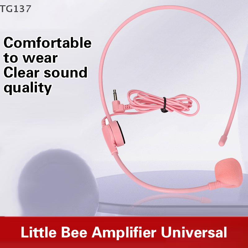 1Pcs 3.5MM Pink Headworn Wired - Wired Earphone Mic reseña y precio