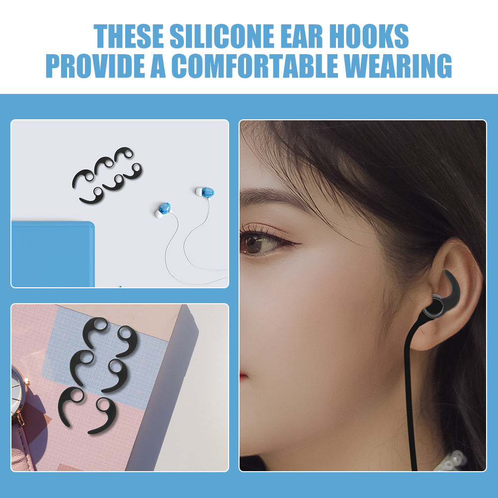 12Pcs Ear Hooks Silicone Sport - Silicone Ear Tip Replacement reseña y precio