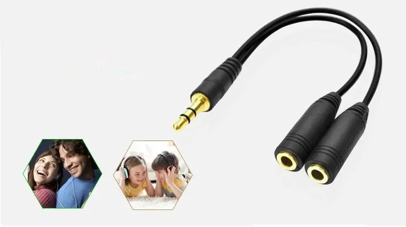 Headphone Splitter, 3.5mm Exte - Earphone Splitter Jack reseña y precio