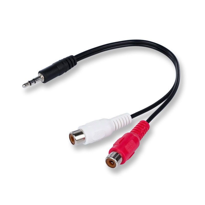 3.5 Jack Male to 2RCA 2AV Fema - Earphone Splitter Jack reseña y precio