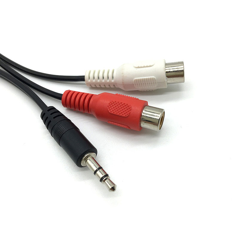 3.5 Jack Male to 2RCA 2AV Fema - Earphone Splitter Jack reseña y precio