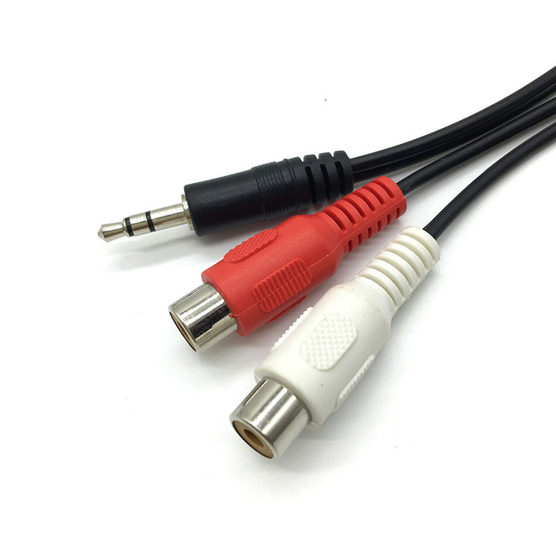3.5 Jack Male to 2RCA 2AV Fema - Earphone Splitter Jack reseña y precio