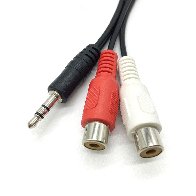 3.5 Jack Male to 2RCA 2AV Fema - Earphone Splitter Jack reseña y precio