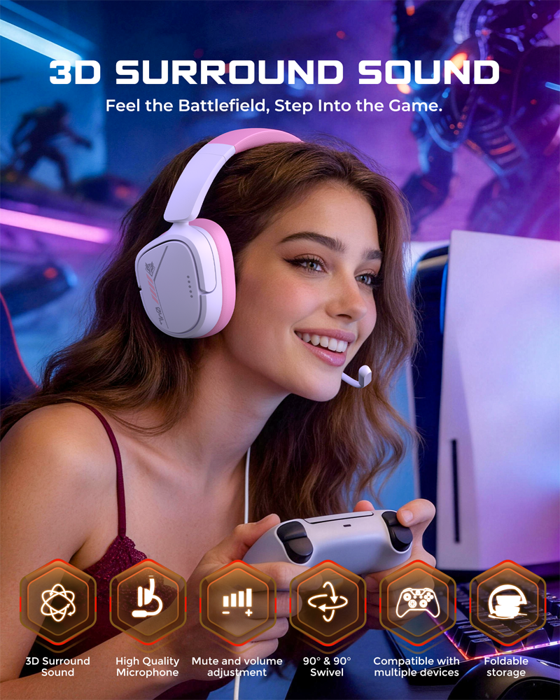 NUBWO HG04L Gaming Headset for - Gaming Headset Rgb reseña y precio